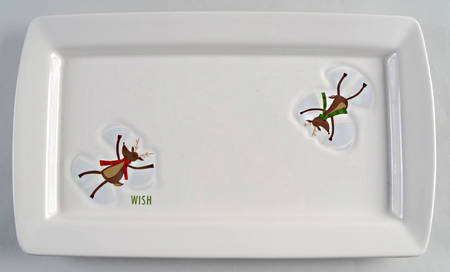 Reindeer Games 14" Rectangular Serving Platter by St Nicholas Square