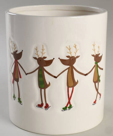 Reindeer Games Cookie Jar No Lid