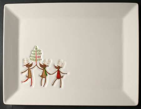 Reindeer Games 16" Rectangular Serving Platter