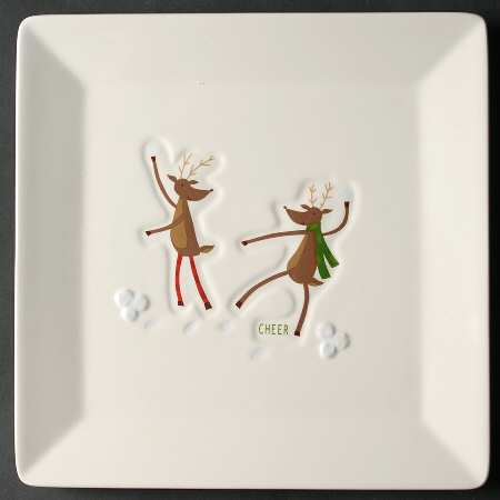 Reindeer Games Salad Plate