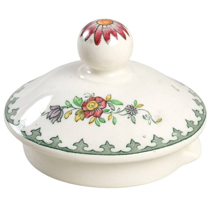 Vienna (Bird Center, Green) Lid for Mini Teapot