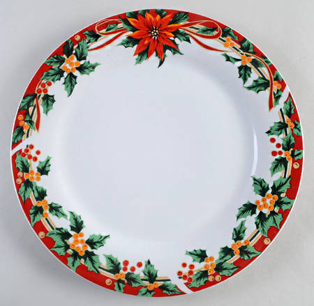 Poinsettia 12" Chop Plate (Round Platter)