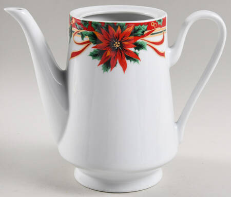 Poinsettia Coffee Pot No Lid