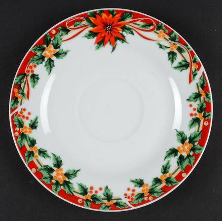 Poinsettia Saucer