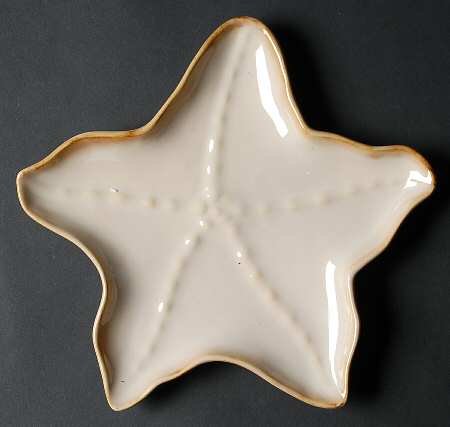 Seaside Tan Figural Salad Plate