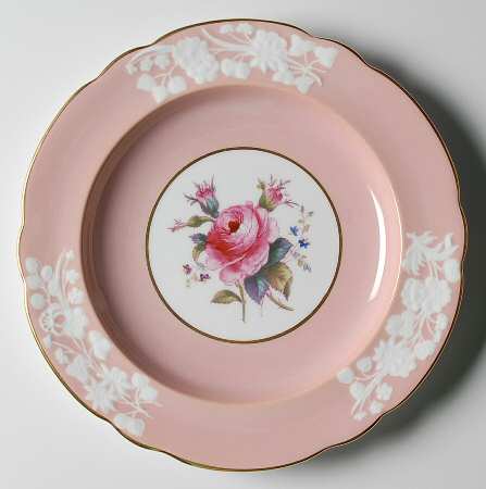 Maritime Rose Light Pink (Scalloped) Luncheon Plate