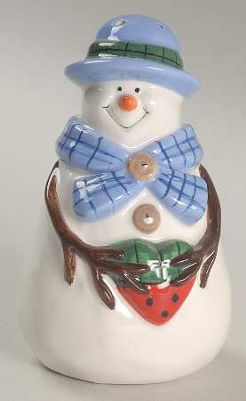 Button Up Figural Salt Shaker