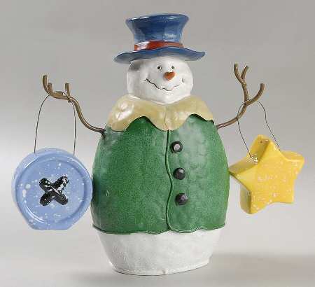Button Up Figural Salt & Pepper Set W/Holder