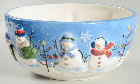 Button Up 10" Round Serving Bowl