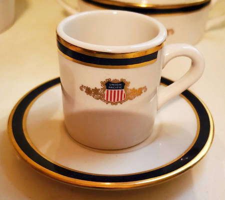 Union Pacific Flat Demitasse Cup & Saucer Set