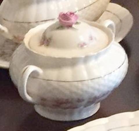 Rambler Rose Sugar Bowl & Lid