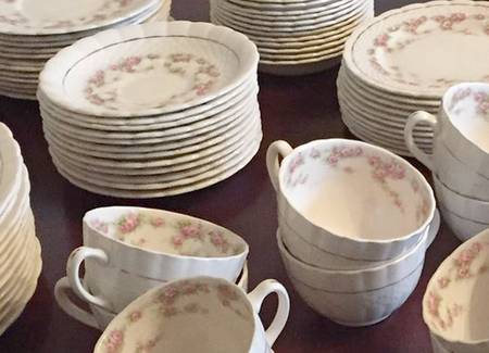 Rambler Rose Flat Cup & Saucer Set