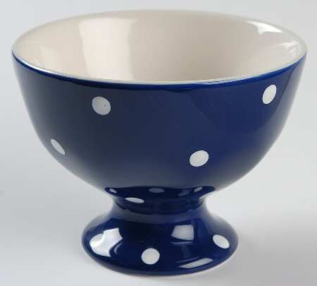 Baking Days Dark Blue Footed Dessert Bowl