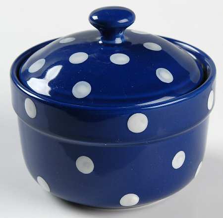 Baking Days Dark Blue Miniature Round Covered Casserole