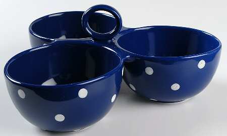 Baking Days Dark Blue 3-Part Relish