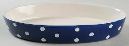 Baking Days Dark Blue 11" Oval Baker