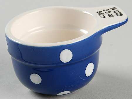 Baking Days Dark Blue 1/4 Cup Measuring Cup