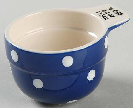 Baking Days Dark Blue 1/2 Cup Measuring Cup