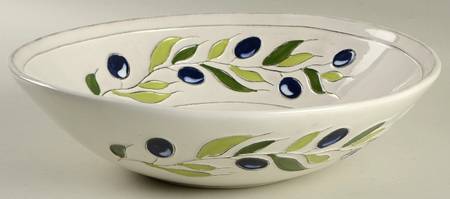 Olive Leaf 12" Pasta Serving Bowl