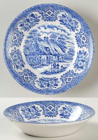 Old Inns Series Blue by Staffordshire
