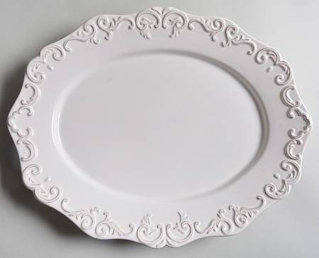 Baroque 15" Oval Serving Platter by Sur La Table