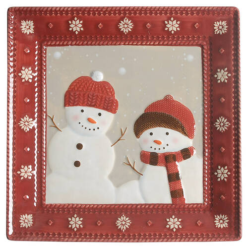 Warm Wishes Square Salad Plate
