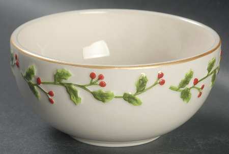 Holly Jolly Oatmeal Bowl by St Nicholas Square