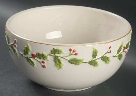 Holly Jolly Coupe Cereal Bowl by St Nicholas Square