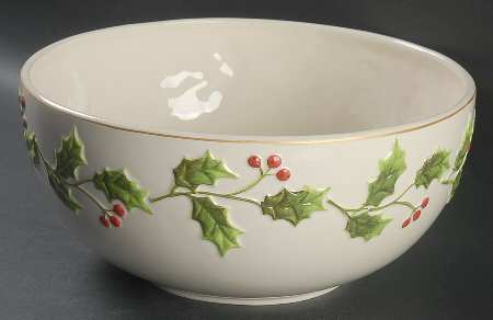 Holly Jolly 10" Round Serving Bowl