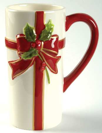Holly Jolly Tall Mug by St Nicholas Square