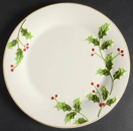 Holly Jolly Salad Plate by St Nicholas Square