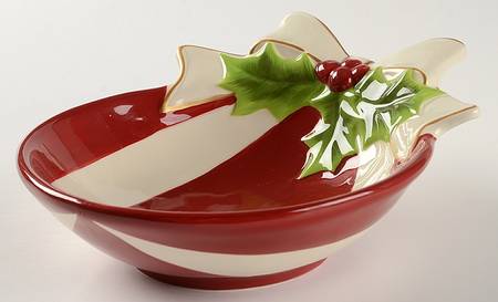 Holly Jolly Figural Open Candy Dish