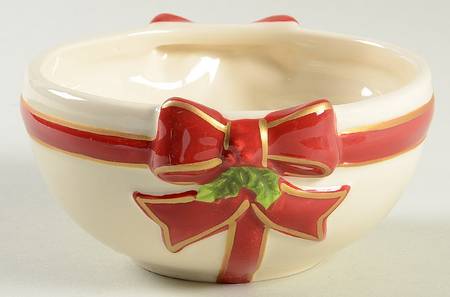 Holly Jolly Figural Fruit/Dessert Bowl by St Nicholas Square