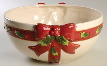 Holly Jolly 10" Round Serving Bowl