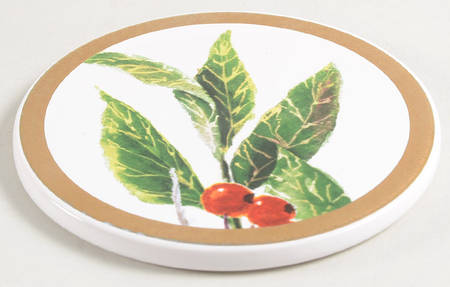 Laurel Cork Back Round Coaster