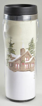 Snow Valley Travel Mug & Plastic Lid