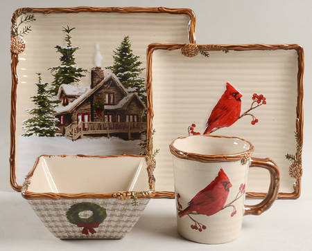 Snow Valley 4 Piece Place Setting