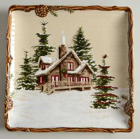 Snow Valley Salad Plate