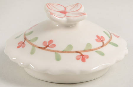 Red Pinstripe Lid for Child's Teapot