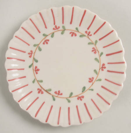 Red Pinstripe Child's Plate