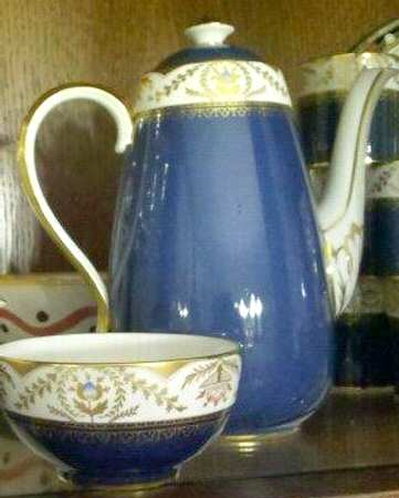 Regent Blue Mini Coffee Pot & Lid