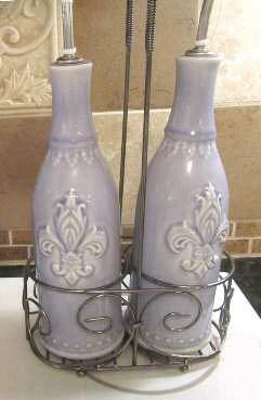 SQN2 Vinegar and Oil Set with Metal Stand