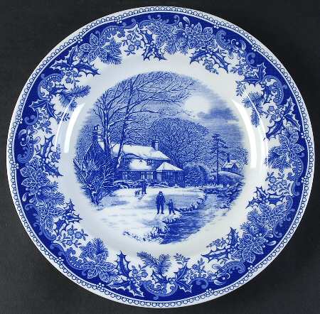 Winter's Eve Blue (Regimental Shape) by Spode
