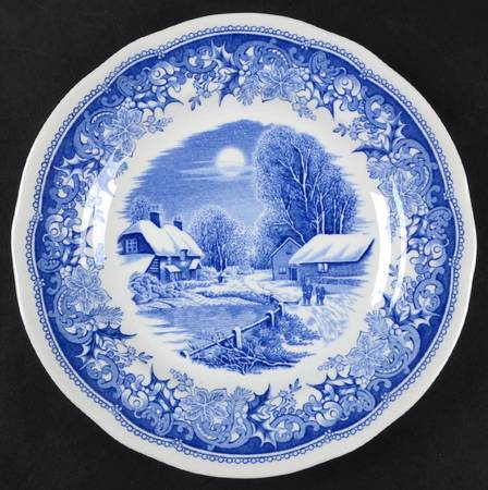 Winter's Eve Blue (Regimental Shape) Bread & Butter Plate