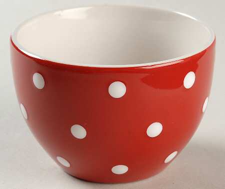 Dots Red 4" Mixing Bowl