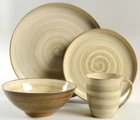 Patio Brown 4 Piece Place Setting