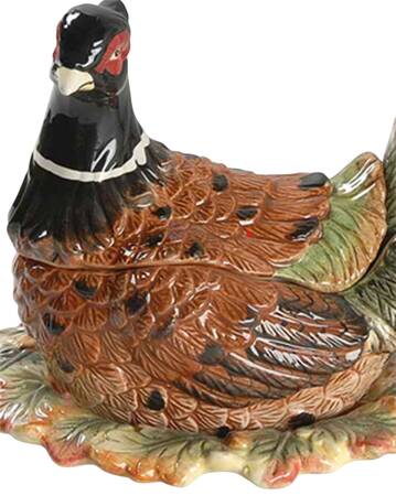 Harvest Figural Collection Gravy Boat & Lid w/Underplate
