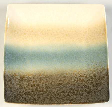 Nouveau Teal Square Salad Plate
