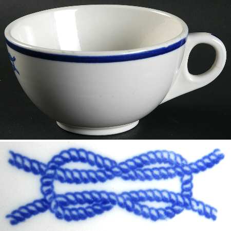 US Navy Mess Wardroom Officer Flat Cup