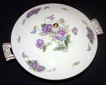 Pansy Round Covered Vegetable